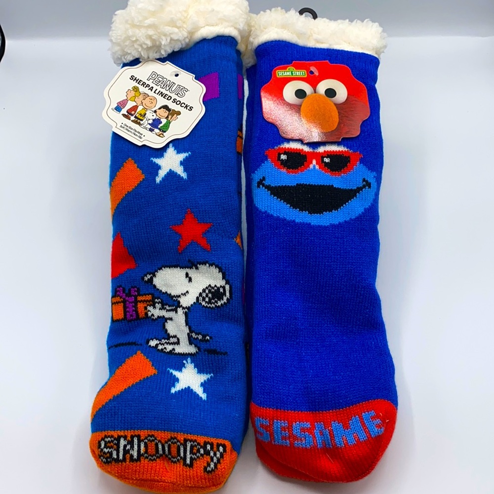 2 pairs of Character Sherpa Socks - Picture 1 of 2